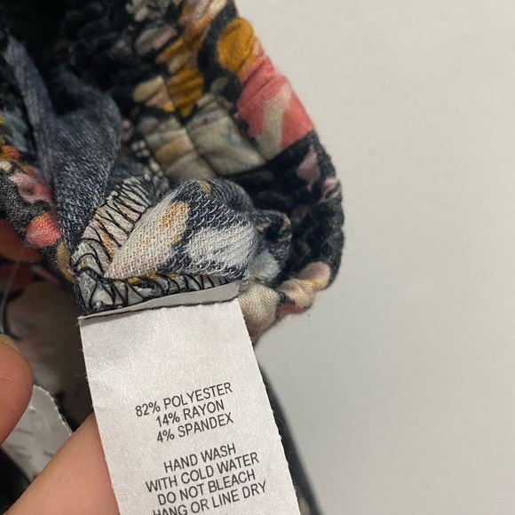 Sadie‎ & Sage pants loungewear floral soft drawstring wide leg - Picture 4 of 9